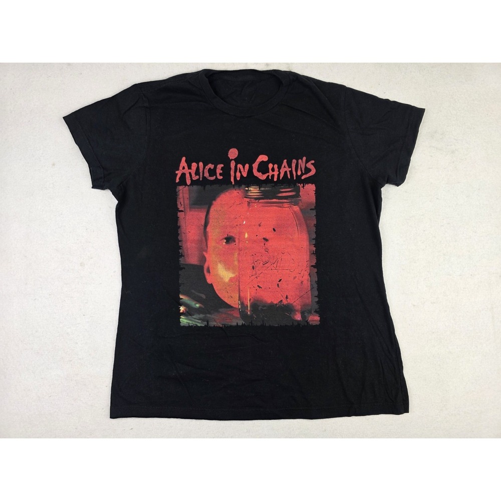 Alice In‎ Chains Jar Of Flies American Rock Band Tee Womens Shirt Size XL *READ*